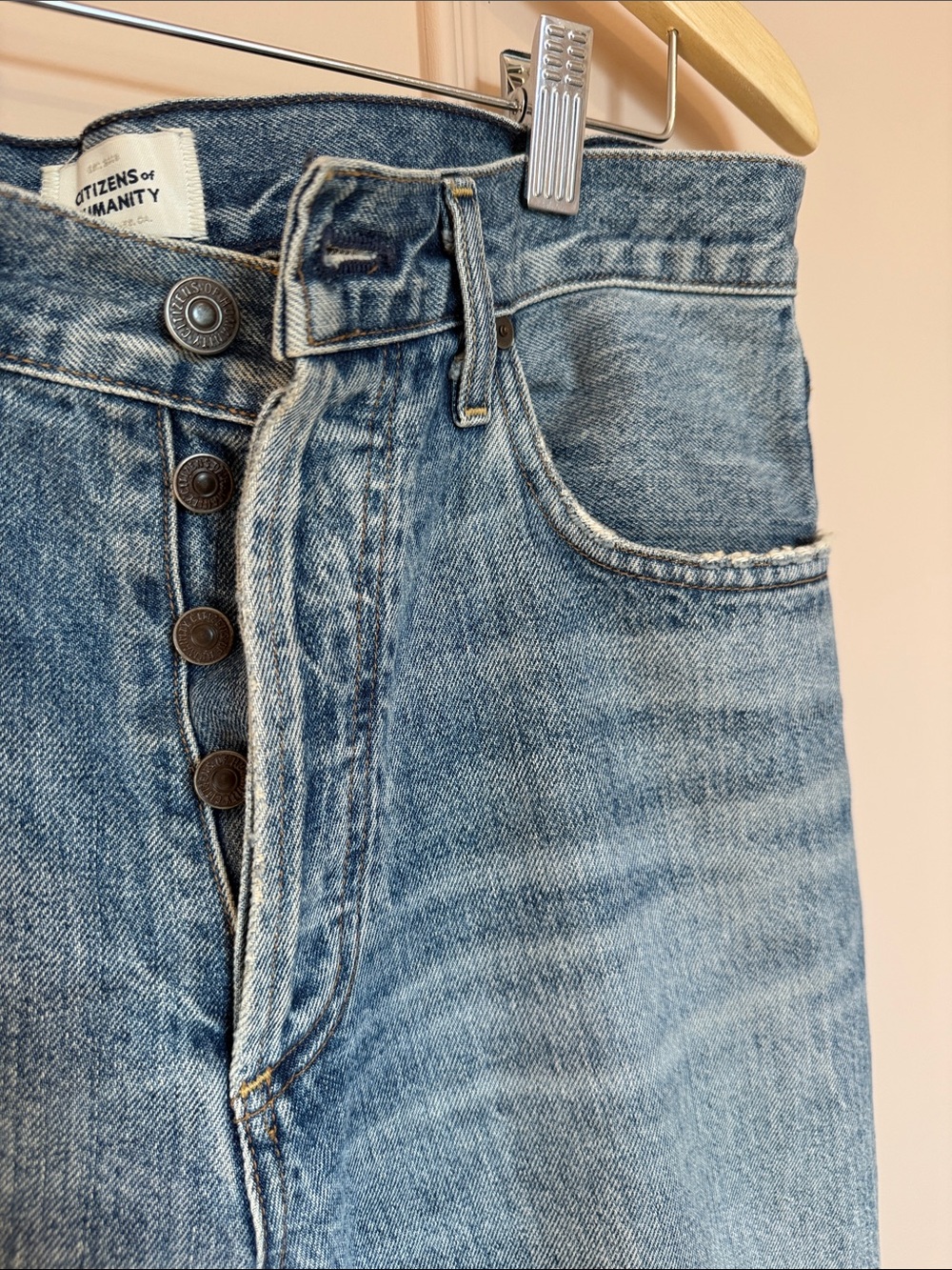 Citizens Of Humanity Light Blue Straight Leg Jeans - Picture 12 of 12